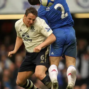 Battle for the Ball: Jagielka vs. Ivanovic - FA Cup Fourth Round Replay: Chelsea vs. Everton (February 19, 2011)