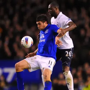 Battle for the Ball: King vs. Stracqualursi - Everton vs. Tottenham Hotspur, Premier League Rivalry (10 March 2012, Goodison Park) Battle for the Ball: King vs. Stracqualursi - Everton vs. Tottenham Hotspur, Premier League Rivalry (10 March 2012, Goodison Park)