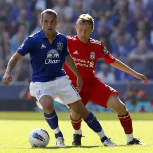 Battle for the Ball: Leiva vs. Osman in the Merseyside Derby (01 October 2011) Battle for the Ball: Leiva vs. Osman in the Merseyside Derby (01 October 2011)