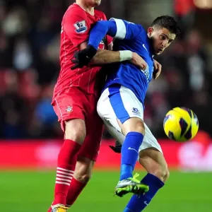 Battle for the Ball: Mirallas vs. Hooiveld - Everton vs. Southampton, Premier League, St. Mary's (21-01-2013) Battle for the Ball: Mirallas vs. Hooiveld - Everton vs. Southampton, Premier League, St. Mary's (21-01-2013)