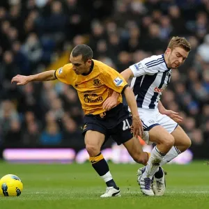 Battle for the Ball: Morrison vs Osman - Premier League Clash between West Bromwich Albion and Everton (01 January 2012) Battle for the Ball: Morrison vs Osman - Premier League Clash between West Bromwich Albion and Everton (01 January 2012)