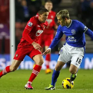 Battle for the Ball: Neville vs. Ramirez - Southampton vs. Everton, Premier League (21-01-2013) Battle for the Ball: Neville vs. Ramirez - Southampton vs. Everton, Premier League (21-01-2013)