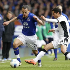 A Battle for the Ball: Osman vs. Frei at Goodison Park (Everton vs. Fulham, April 2012) A Battle for the Ball: Osman vs. Frei at Goodison Park (Everton vs. Fulham, April 2012)