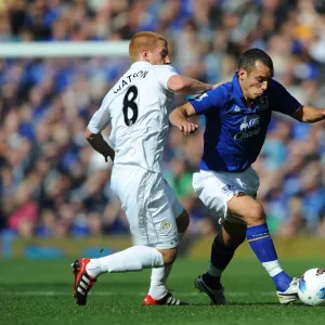 Barclays Premier League Framed Print Collection: 17 September 2011 Everton v Wigan Athletic