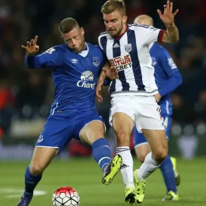 Battle for the Ball: Ross Barkley vs. James Morrison - Everton vs. West Bromwich Albion, Premier League Rivalry Battle for the Ball: Ross Barkley vs. James Morrison - Everton vs. West Bromwich Albion, Premier League Rivalry