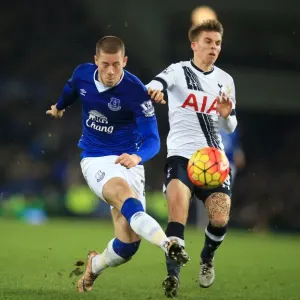Ross Barkley vs. Tom Carroll Print, Everton v Tottenham Hotspur Ross Barkley vs. Tom Carroll Print, Everton v Tottenham Hotspur