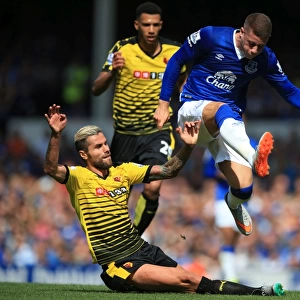 Battle for the Ball: Ross Barkley vs. Valon Behrami - Everton vs. Watford