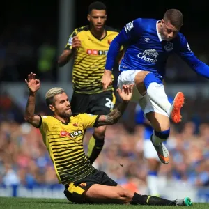 Battle for the Ball: Ross Barkley vs. Valon Behrami - Everton vs. Watford Battle for the Ball: Ross Barkley vs. Valon Behrami - Everton vs. Watford