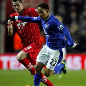 Battle for the Ball: Schneiderlin vs. Pienaar - Southampton vs. Everton, Premier League, St. Mary's (21-01-2013) Battle for the Ball: Schneiderlin vs. Pienaar - Southampton vs. Everton, Premier League, St. Mary's (21-01-2013)