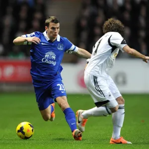 Battle for the Ball: Seamus Coleman's Triumph over Jose Alberto Canas (Everton's Victory at Swansea City, 22-12-2013)