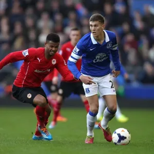 Battle for the Ball: Stones vs. Campbell - Everton's Narrow Victory over Cardiff City (15-03-2014) Battle for the Ball: Stones vs. Campbell - Everton's Narrow Victory over Cardiff City (15-03-2014)