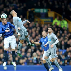 Premier League Photographic Print Collection: Everton v Newcastle United - Goodison Park