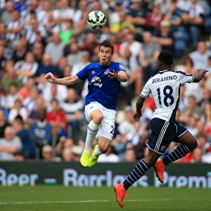 Battle for Possession: Coleman vs. Berahino in the Premier League Clash between Everton and West Bromwich Albion