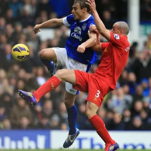 Battle for Supremacy: Jelavic vs Enrique at Goodison Park - Everton vs Liverpool (Barclays Premier League) Battle for Supremacy: Jelavic vs Enrique at Goodison Park - Everton vs Liverpool (Barclays Premier League)