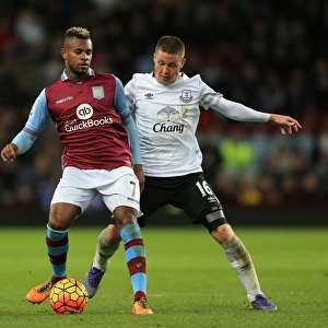Battle for Supremacy: McCarthy vs. Bacuna in the Barclays Premier League Clash between Aston Villa and Everton at Villa Park