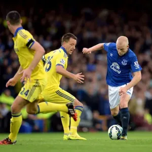 Print of a football match at Goodison Park Print of a football match at Goodison Park