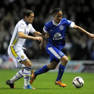 Battling for the Ball: Leeds United vs. Everton in the Capital One Cup Third Round Battling for the Ball: Leeds United vs. Everton in the Capital One Cup Third Round