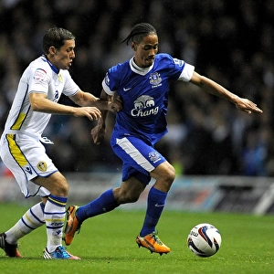 Battling for the Ball: Leeds United vs. Everton in the Capital One Cup Third Round
