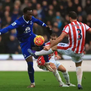 Battling for Control: Lukaku vs. Pieters - Everton vs. Stoke City Battling for Control: Lukaku vs. Pieters - Everton vs. Stoke City