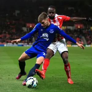 Battling for Control: Moses vs. Garbutt in Stoke City vs. Everton Premier League Clash Battling for Control: Moses vs. Garbutt in Stoke City vs. Everton Premier League Clash