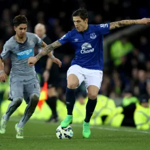 Goodison Park Print: Besic vs Perez Premier League Match