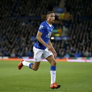 Brendan Galloway in Action: Everton vs Stoke City at Goodison Park - Premier League Brendan Galloway in Action: Everton vs Stoke City at Goodison Park - Premier League