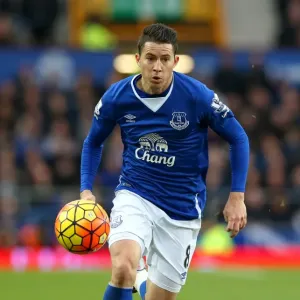 Bryan Oviedo in Action for Everton vs Swansea City at Goodison Park - Premier League Bryan Oviedo in Action for Everton vs Swansea City at Goodison Park - Premier League
