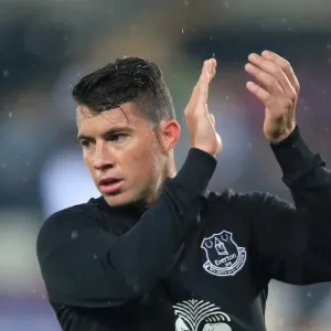 Bryan Oviedo Prepares for Everton's Capital One Cup Battle Print Bryan Oviedo Prepares for Everton's Capital One Cup Battle Print