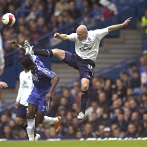 Chelsea v Everton - Salomon Kalou in action against Lee Carsley