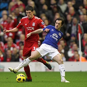 Clash at Anfield: A Premier League Battle – Martin Kelly (Liverpool) vs. Leighton Baines (Everton), 16 January 2011