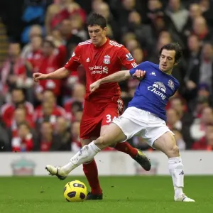 Clash at Anfield: A Premier League Battle – Martin Kelly (Liverpool) vs. Leighton Baines (Everton), 16 January 2011 Clash at Anfield: A Premier League Battle – Martin Kelly (Liverpool) vs. Leighton Baines (Everton), 16 January 2011
