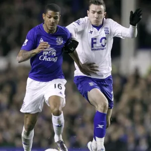 Clash at Goodison Park: Jermaine Beckford vs Jordan Mutch - Premier League Battle (Everton vs Birmingham City, 09 Mar 2011) Clash at Goodison Park: Jermaine Beckford vs Jordan Mutch - Premier League Battle (Everton vs Birmingham City, 09 Mar 2011)