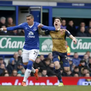 Clash at Goodison Park: Funes Mori vs. Bellerin Clash at Goodison Park: Funes Mori vs. Bellerin