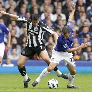 Clash at Goodison Park: Leon Osman vs. Joey Barton - Everton vs. Newcastle United (18 September 2010) Clash at Goodison Park: Leon Osman vs. Joey Barton - Everton vs. Newcastle United (18 September 2010)