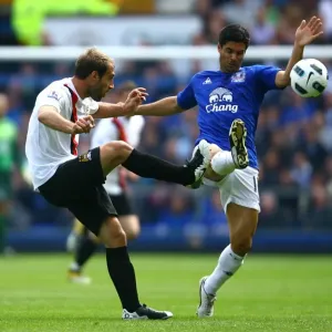 Clash at Goodison Park: Mikel Arteta vs. Pablo Zabaleta - Everton vs. Manchester City, Premier League (2011) Clash at Goodison Park: Mikel Arteta vs. Pablo Zabaleta - Everton vs. Manchester City, Premier League (2011)