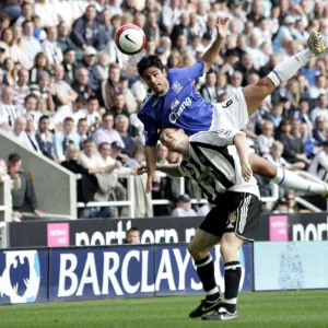 Clash of Midfield Titans: Arteta vs. Milner - Everton vs. Newcastle United, Barclays Premiership, St. James Park (2006)