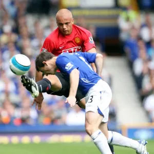 Clash of Titans: Baines vs. Brown at Goodison Park, Everton vs. Manchester United, 2007 Clash of Titans: Baines vs. Brown at Goodison Park, Everton vs. Manchester United, 2007
