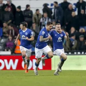 Print of Cleverly and Besic at St James Park