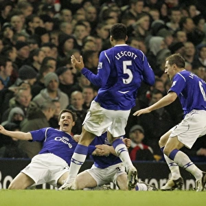 Season 08-09 Photographic Print Collection: Gosling's goal against Liverpool!