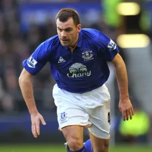 Darron Gibson in Action: Everton vs Blackburn Rovers, Premier League (21 January 2012) - Goodison Park