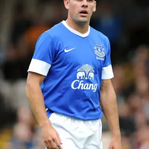 Darron Gibson in Action: Everton's Pre-Season Clash at Fir Park Stadium Against Motherwell