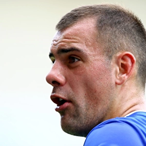 Darron Gibson at the Keith Southern Testimonial: Everton FC vs Blackpool, Bloomfield Road