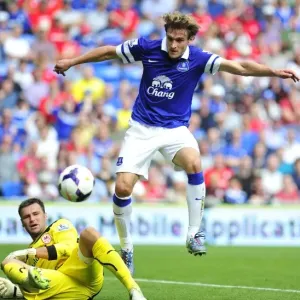 David Marshall vs. Nikica Jelavic: A Battle of the Strikers at Cardiff City Stadium - Everton vs. Cardiff City, Barclays Premier League (31-08-2013) David Marshall vs. Nikica Jelavic: A Battle of the Strikers at Cardiff City Stadium - Everton vs. Cardiff City, Barclays Premier League (31-08-2013)
