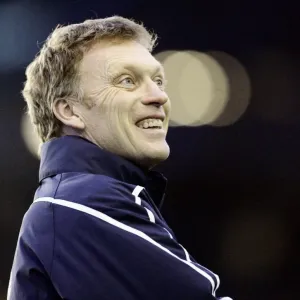 David Moyes and Everton Take on Aston Villa in Barclays Premier League, 08/09 - Goodison Park