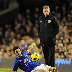David Moyes Scouts Mikel Arteta: Everton vs. Tottenham Hotspur, Premier League (05 January 2011, Goodison Park)