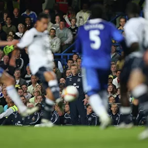 David Moyes at Stamford Bridge: Everton vs. Chelsea, Barclays Premier League 08/09 Season