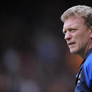 David Moyes Watches Everton Face Wolverhampton Wanderers in Premier League Showdown (06 May 2012)