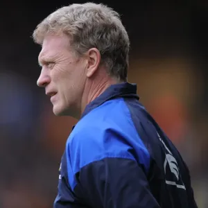 David Moyes Watches Everton vs. Wolverhampton Wanderers Showdown (06 May 2012) David Moyes Watches Everton vs. Wolverhampton Wanderers Showdown (06 May 2012)