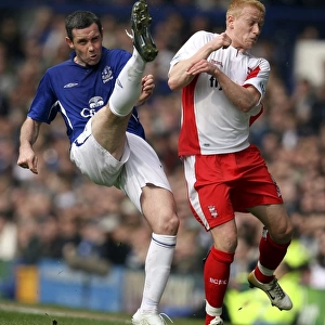 David Weir Blocks Mikael Forssell: Everton's Defensive Hero
