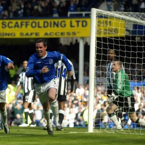 David Weir celebrates scoring